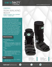 Cover of Product Brochure for SUP3036BLK - SUP3037BLK ROM Walker Boot Tall and Short.