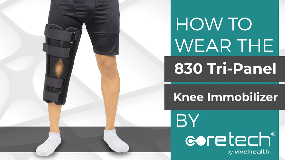 How to wear the 830 Tri-Panel Knee Immobilizer